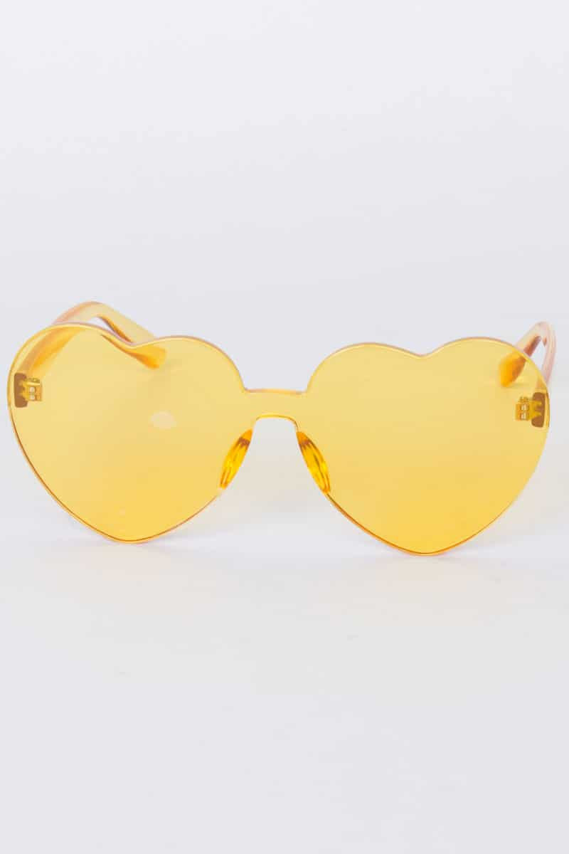 Clear Colored Hearts Sunglasses 1