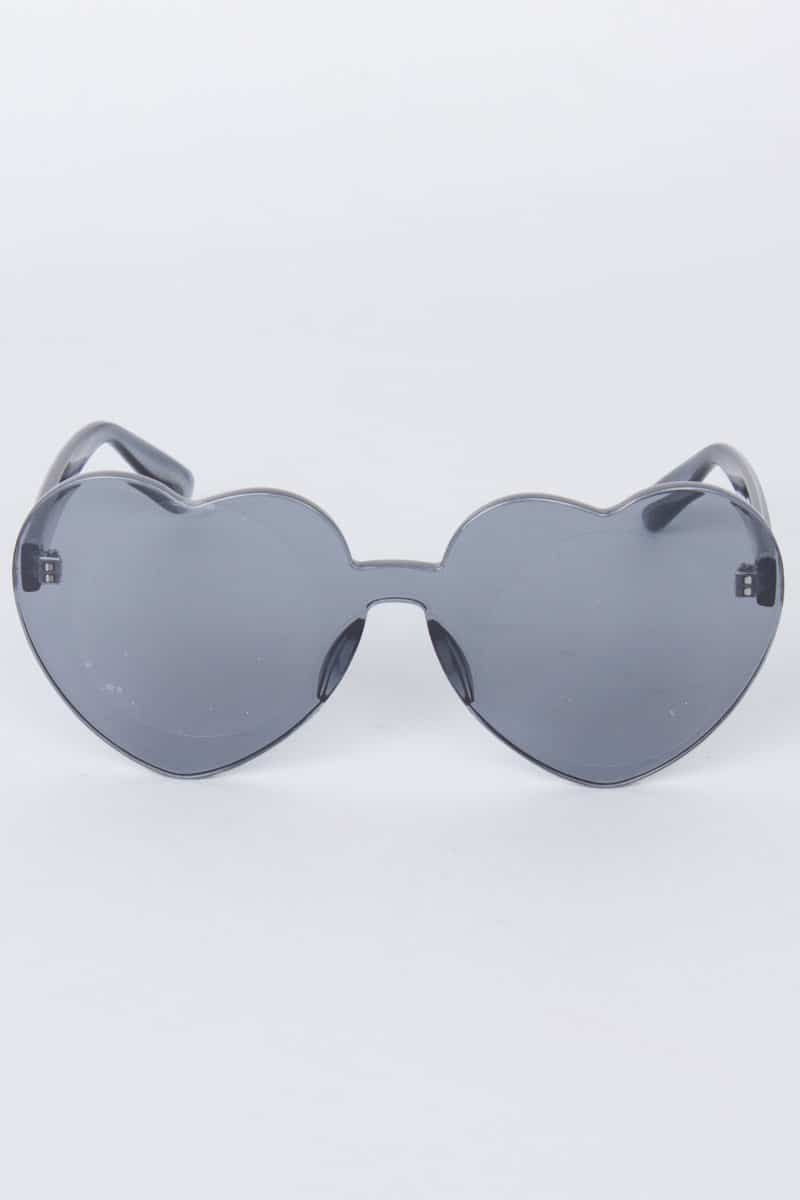 Clear Colored Hearts Sunglasses 1