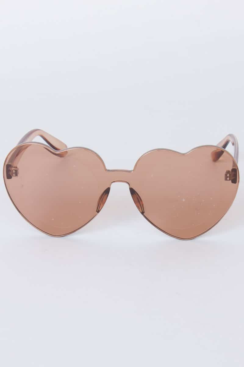 Clear Colored Hearts Sunglasses 1