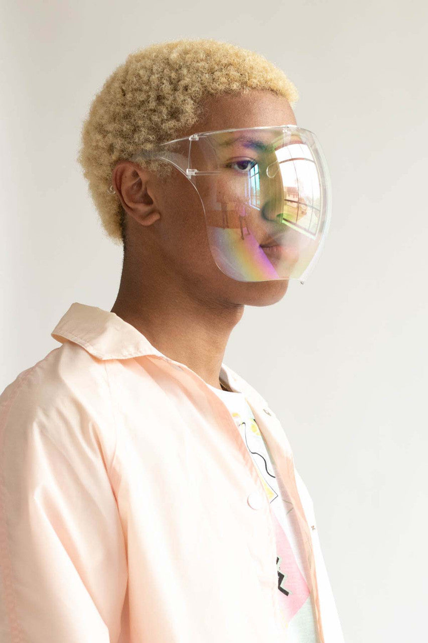 Clear Rainbow Face Shield