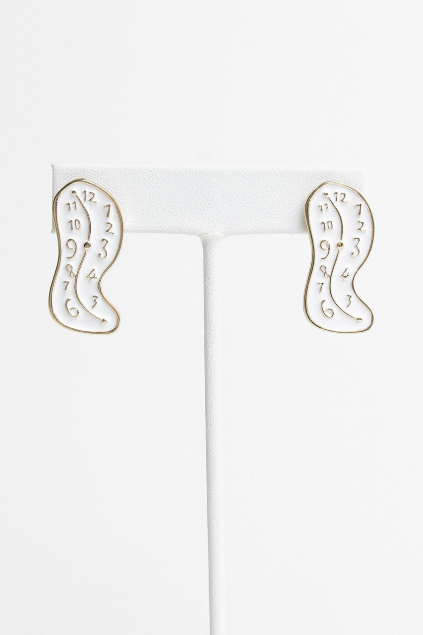 Warped Time Earrings