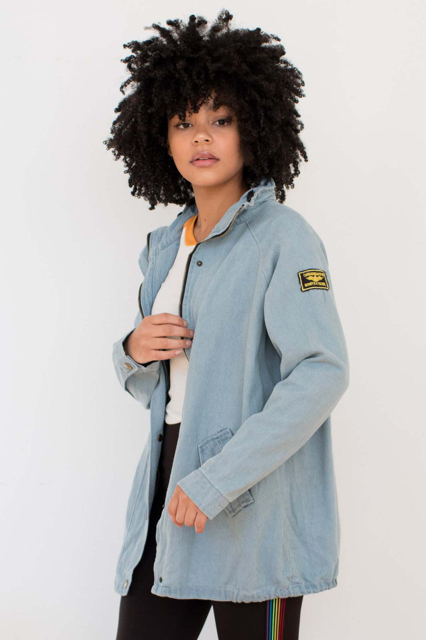 Commanding Officer Patch Denim Jacket