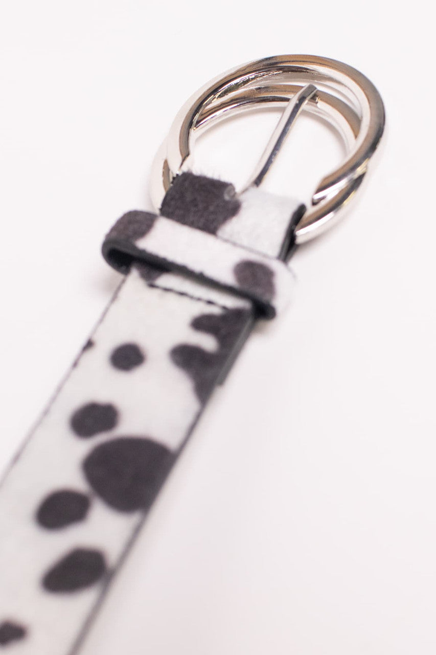 Cow Print Belt