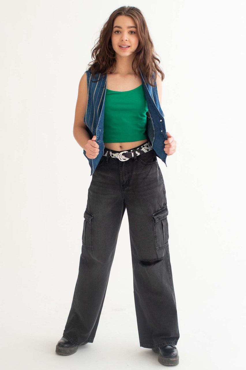 Cow Print Belt