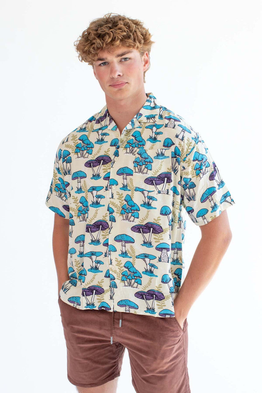 Cream of Mushroom Button Up Shirt