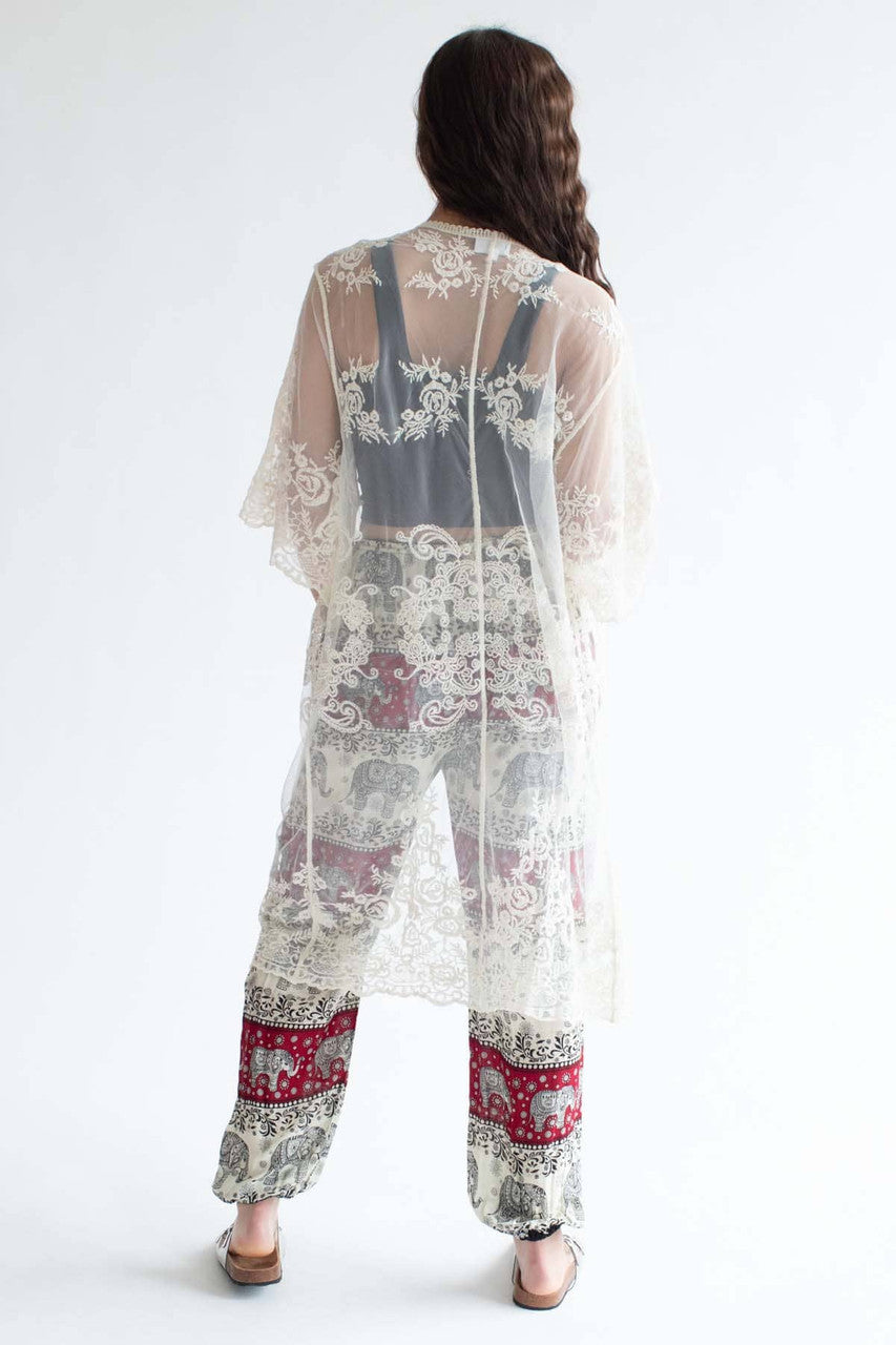 Crochet Lace Duster
