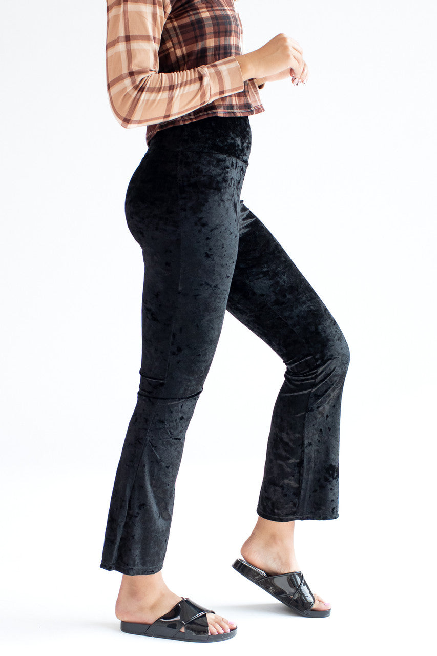 Crushed Velvet Flares