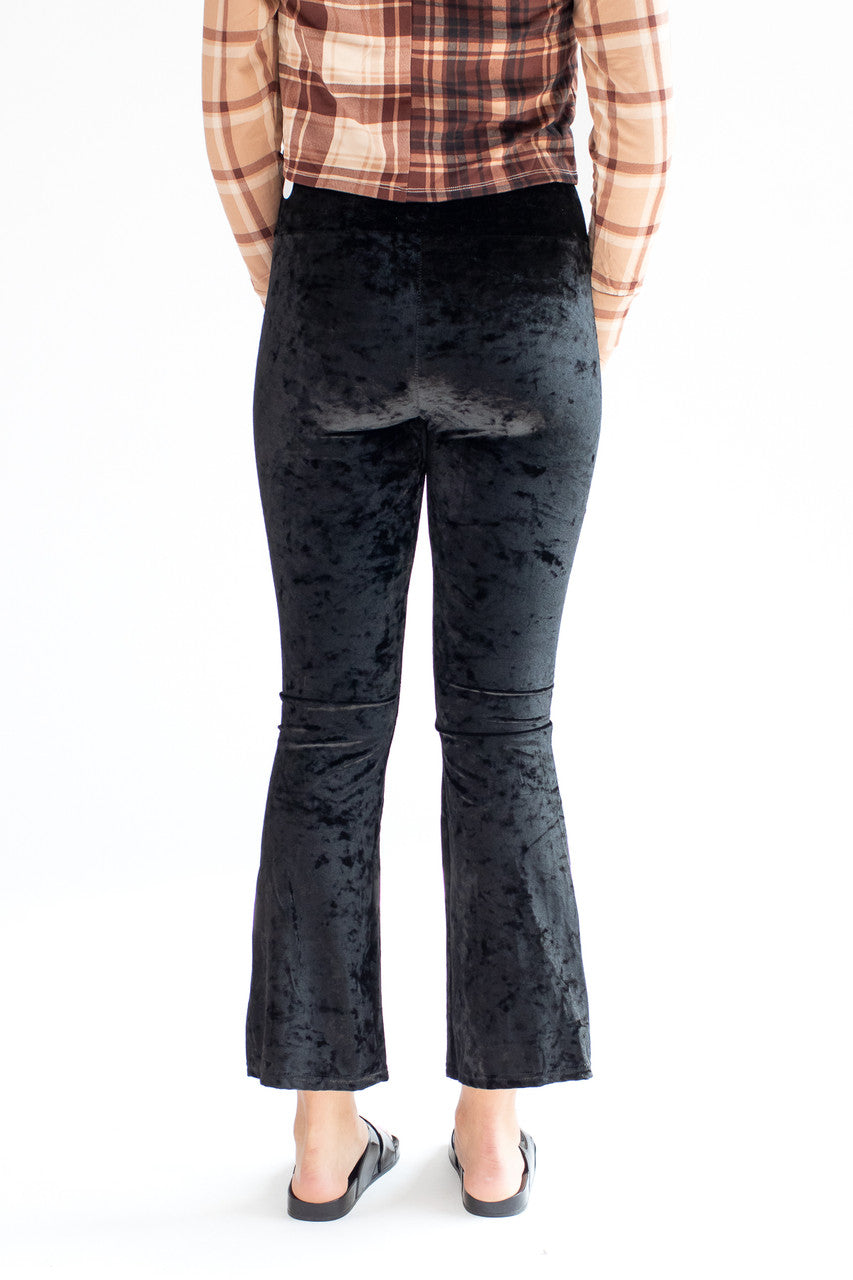 Crushed Velvet Flares