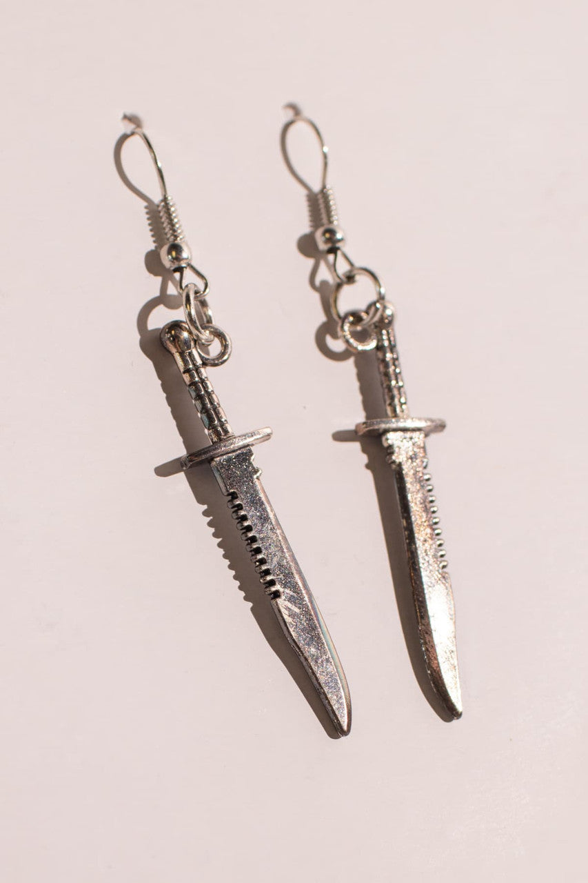 Dagger Charm Earrings