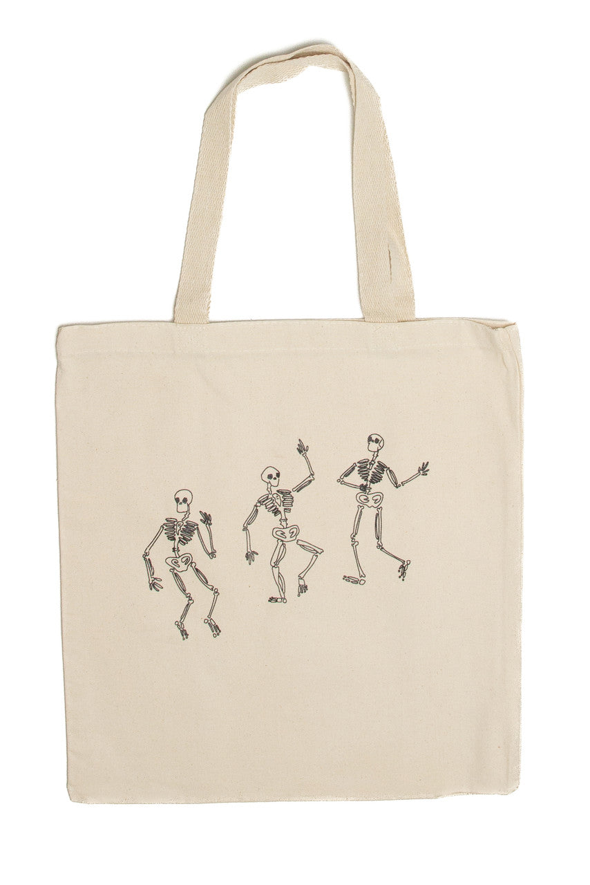 Dancing Skeletons Tote Bag