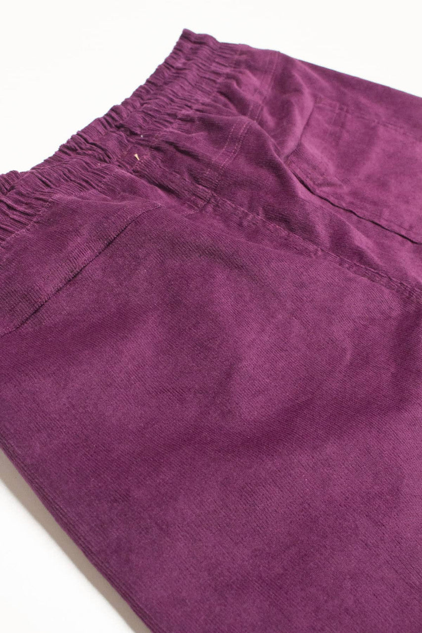 Dark Plum Corduroy Shorts