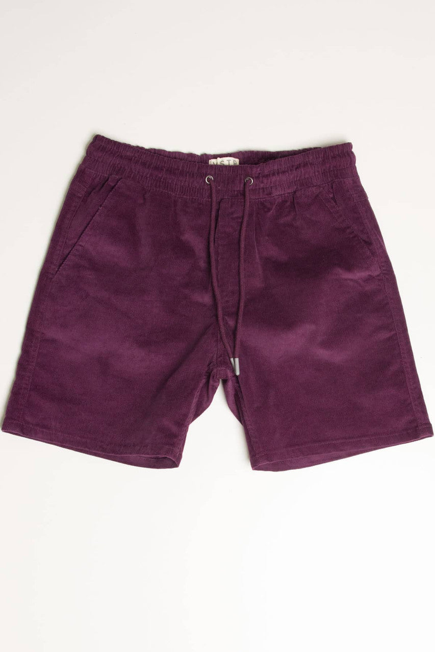 Dark Plum Corduroy Shorts