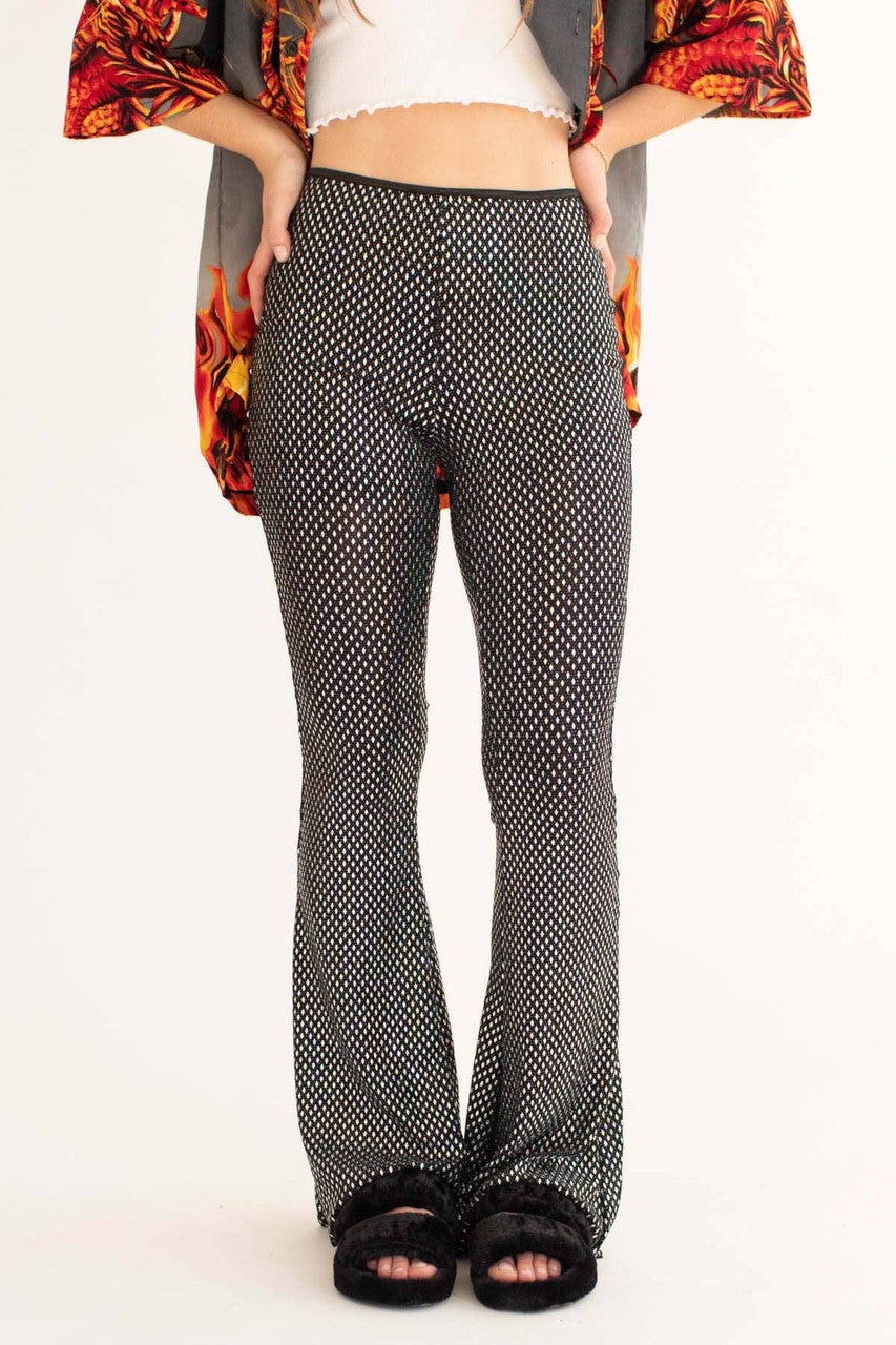 Diamond Holographic Bell Bottoms
