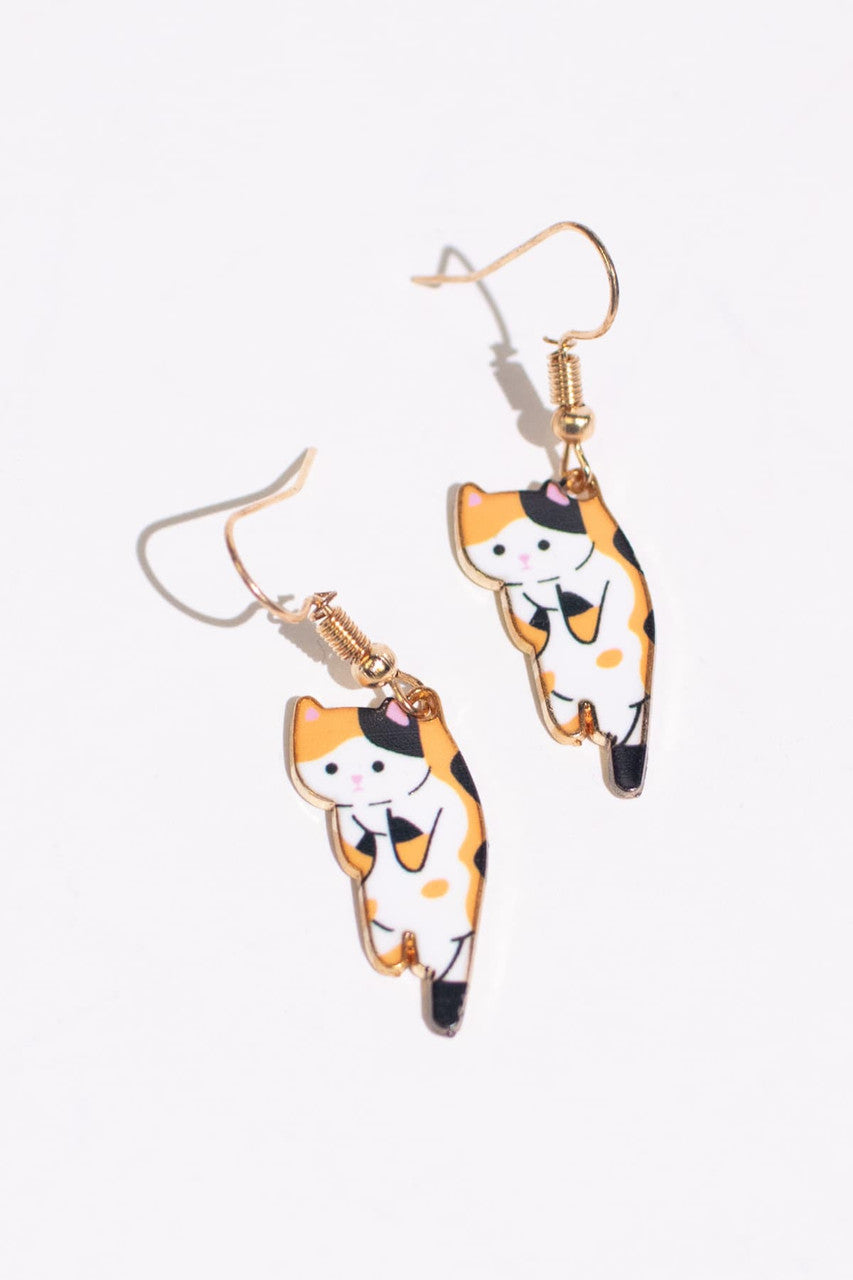Aww Kitty Drop Earrings