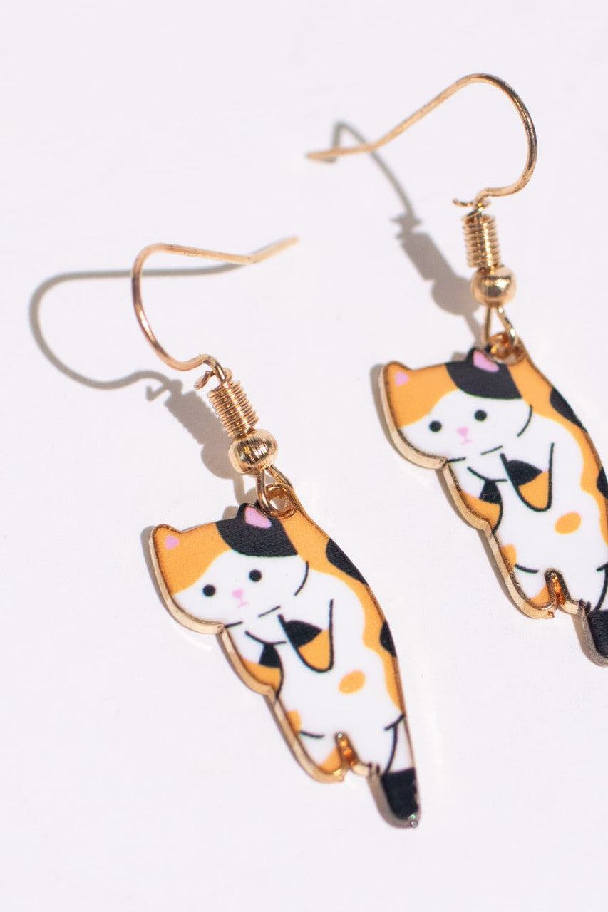 Aww Kitty Drop Earrings
