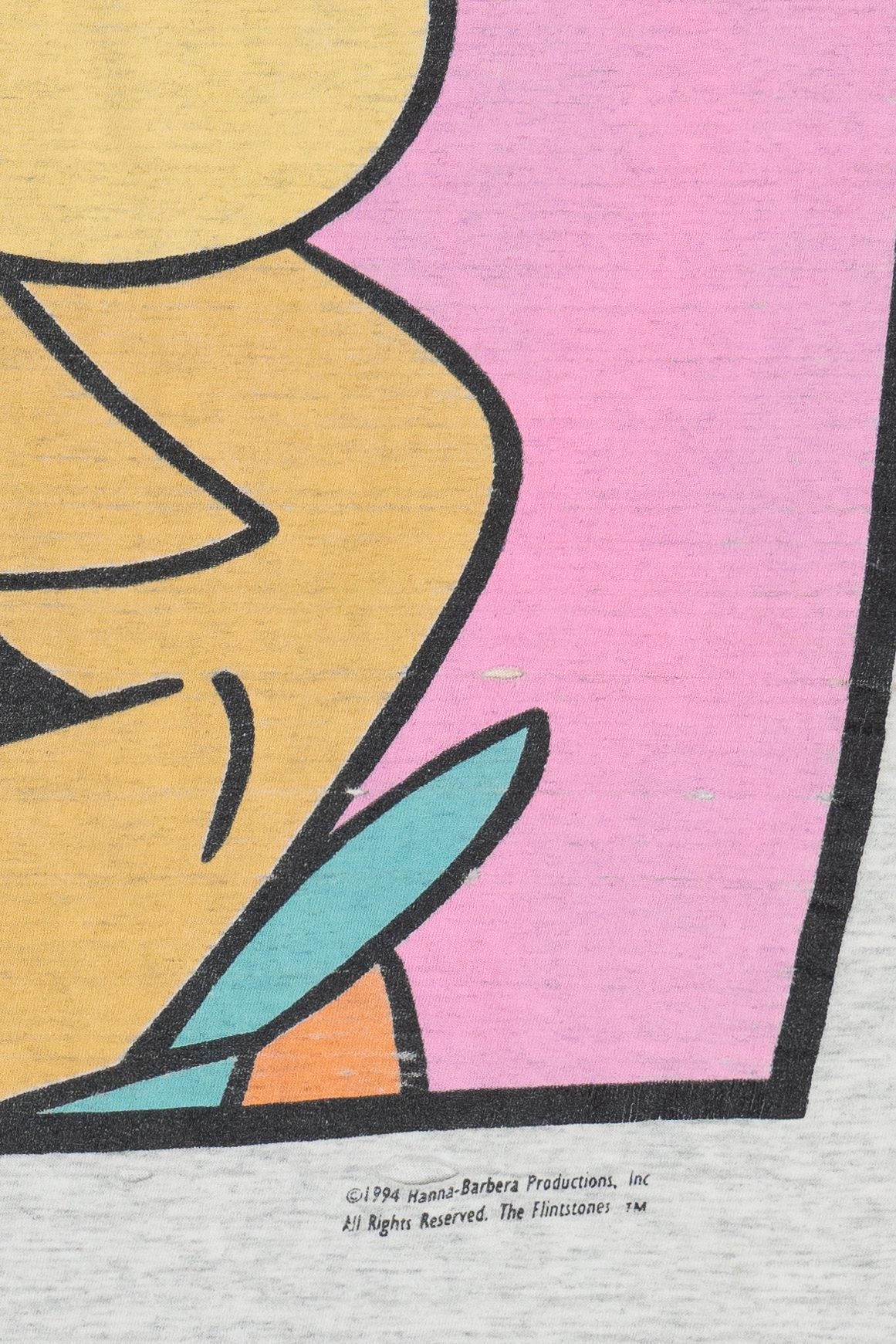 Vintage Thrashed Flintstones Hanna Barbera Paper Thin T-Shirt (1990s)