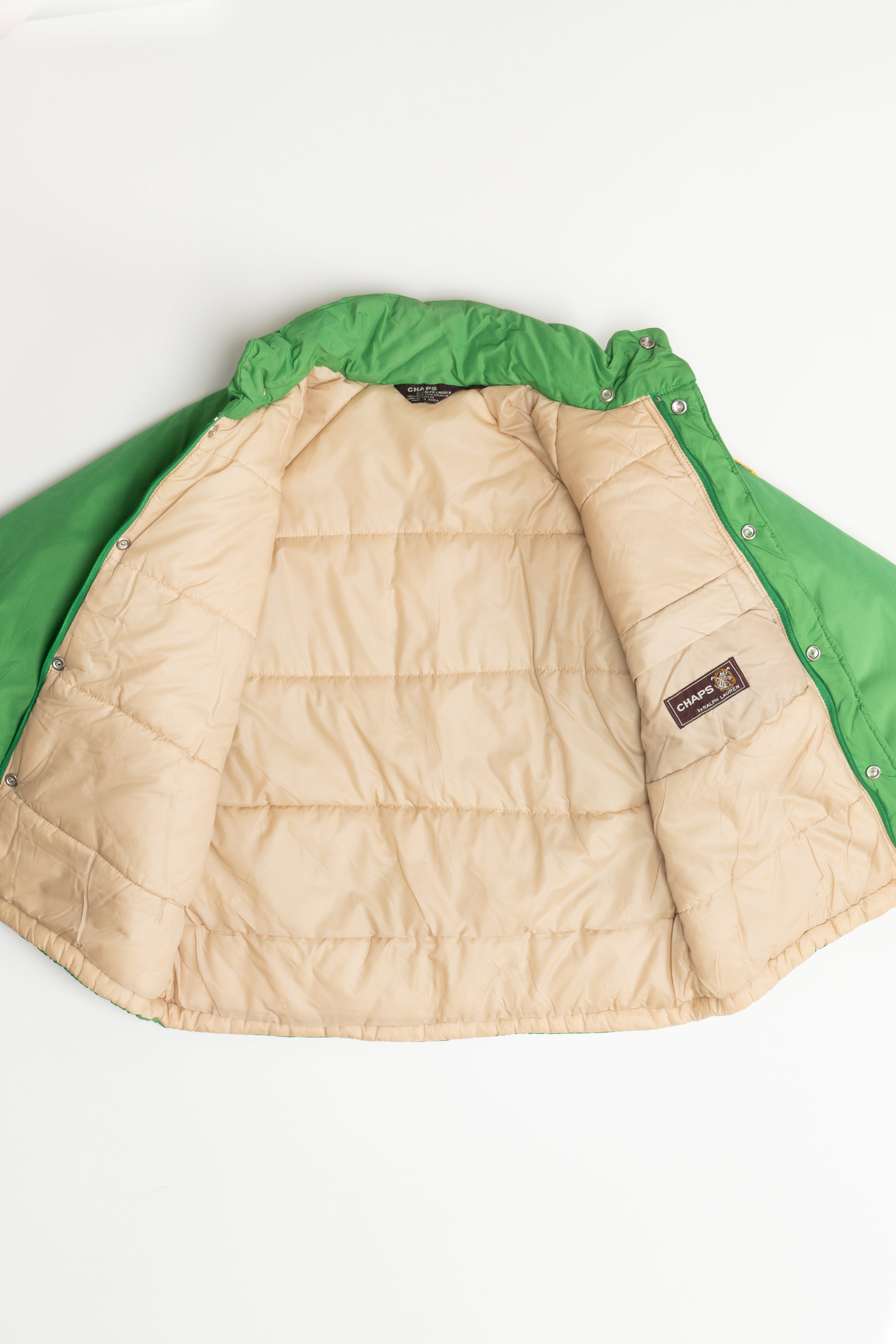 Vintage Chaps By Ralph Lauren Shoulder Patch Winter Puffer Coat (1980s)