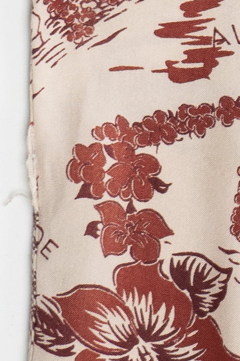 Rare Vintage Hawaiian Shirt Watumull's Honolulu Hawaii 40/50s