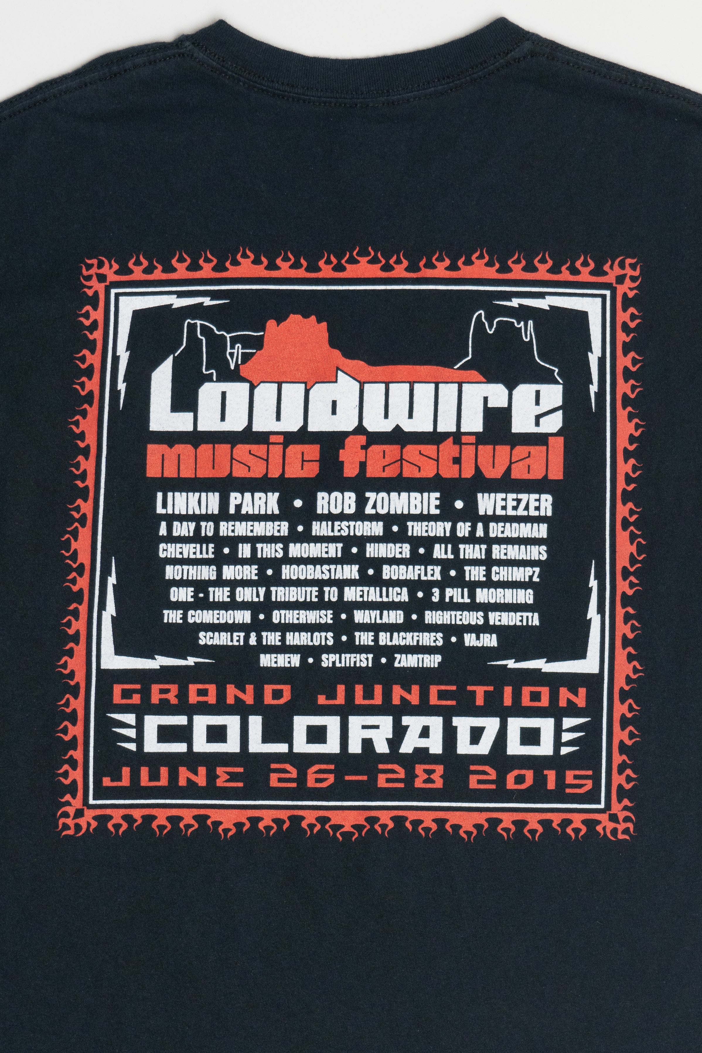 Loudwire Music Festival 2015 Hard Rock & Metal Bands T-Shirt (2010s)