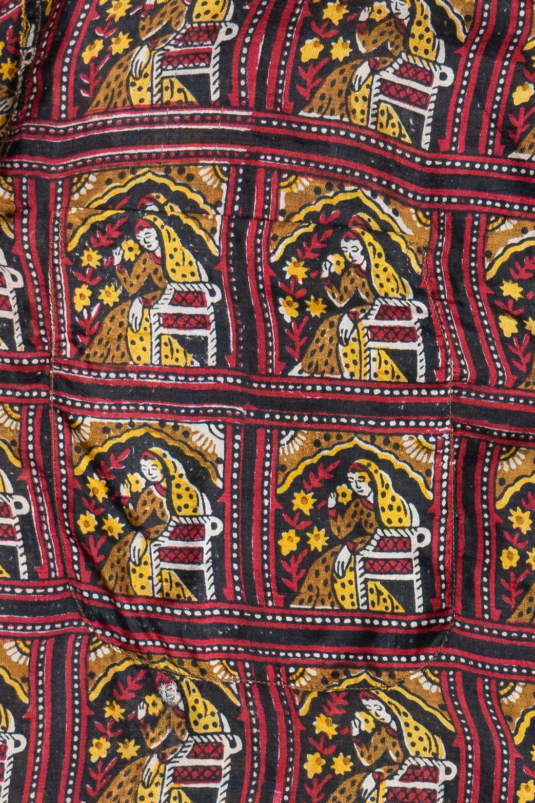 Rare Vintage Hawaiian Double Pocket Shirt With Loop Collar Burlington's Taj Mahal Hotel 40/50s