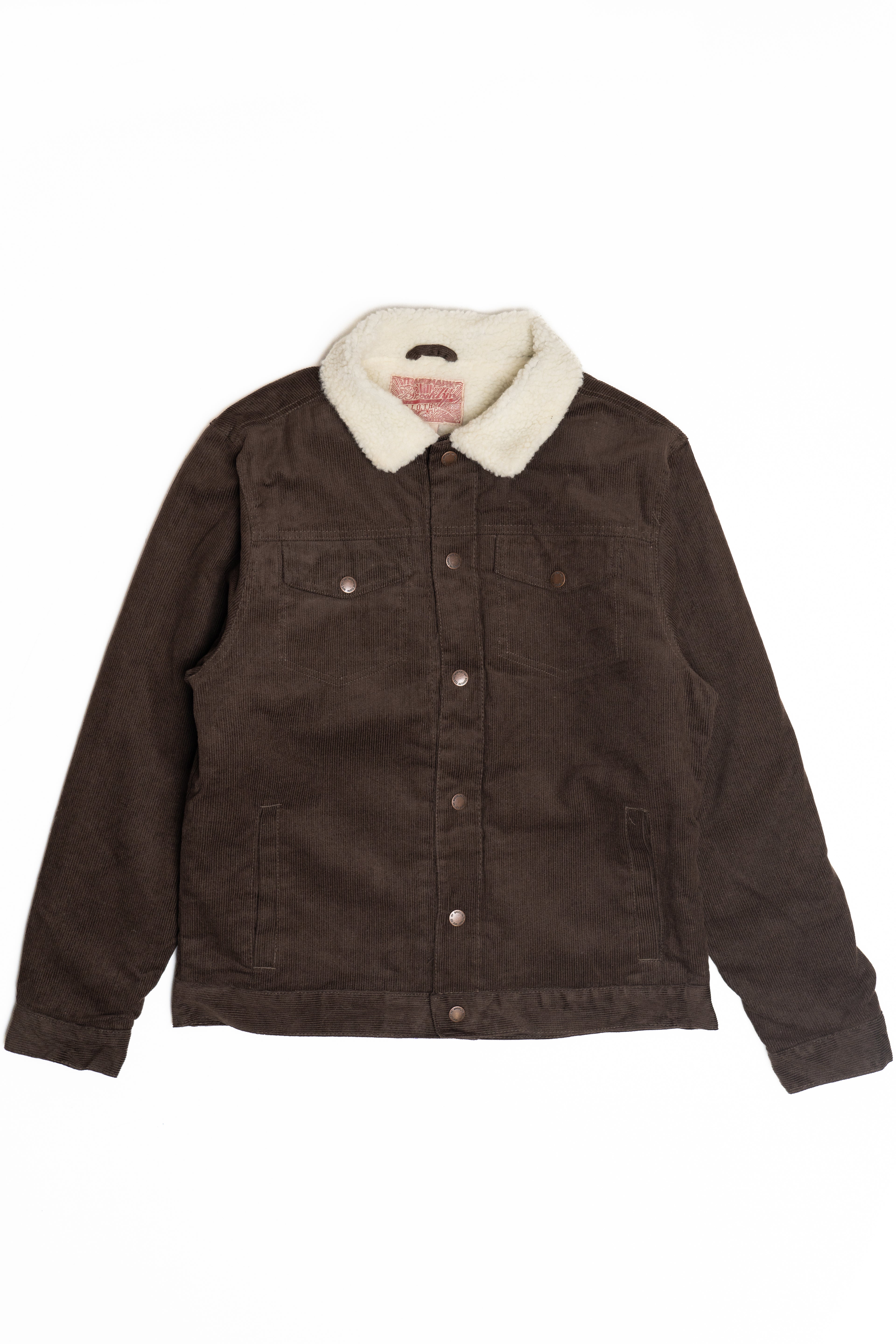 Faux Sherpa Lined Cord Trucker Jacket