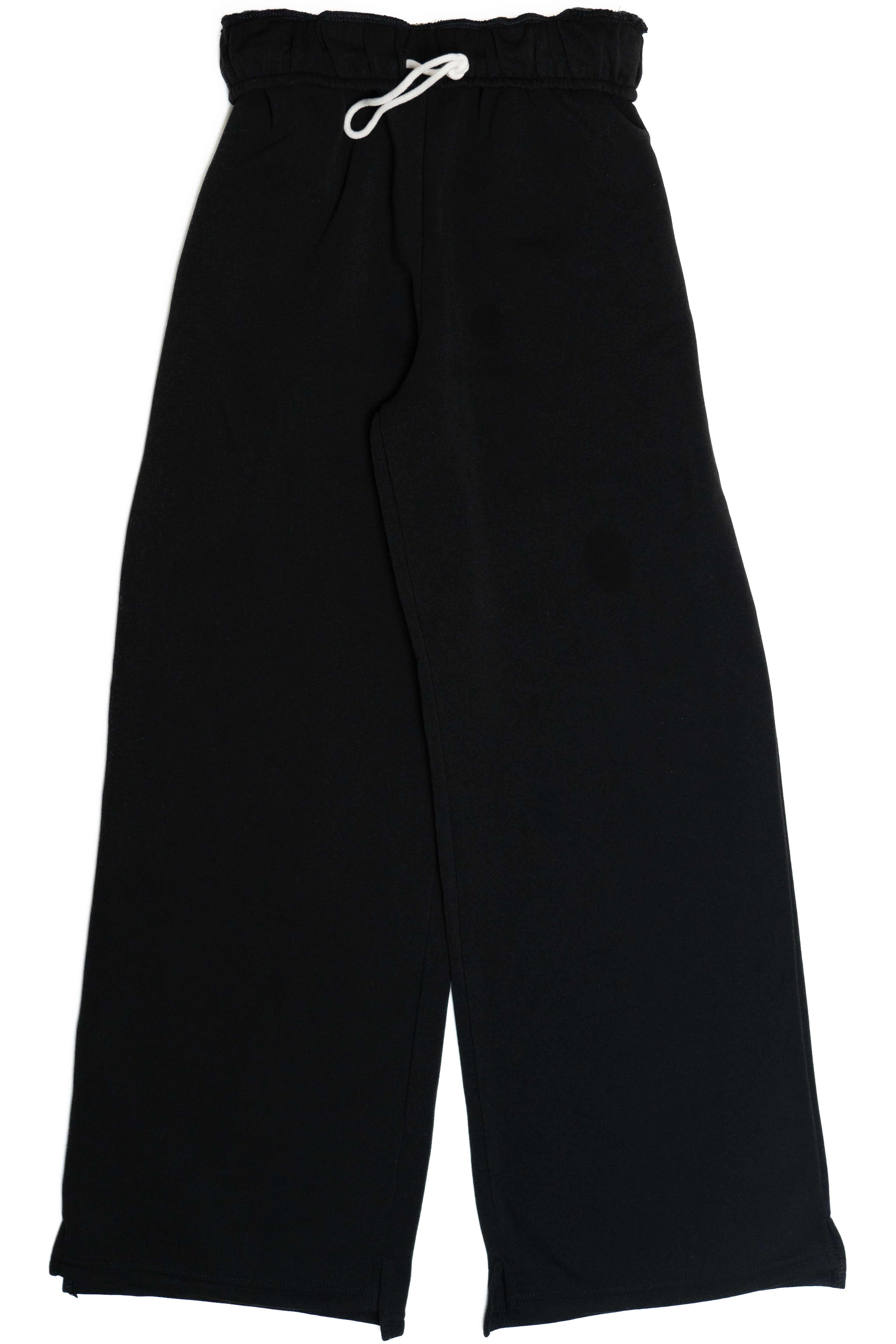Rolled Top Wide Leg Sweatpants