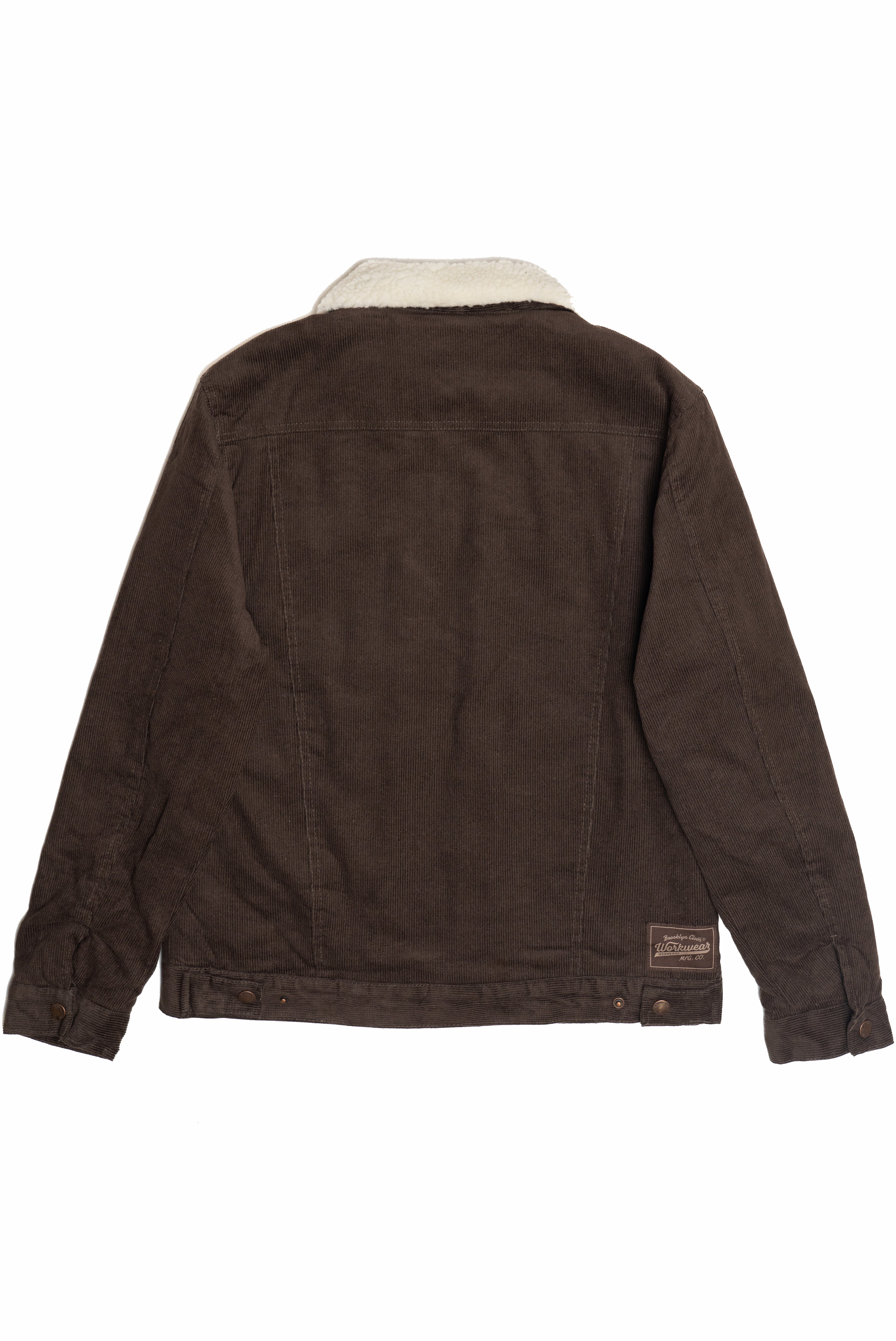 Faux Sherpa Lined Cord Trucker Jacket