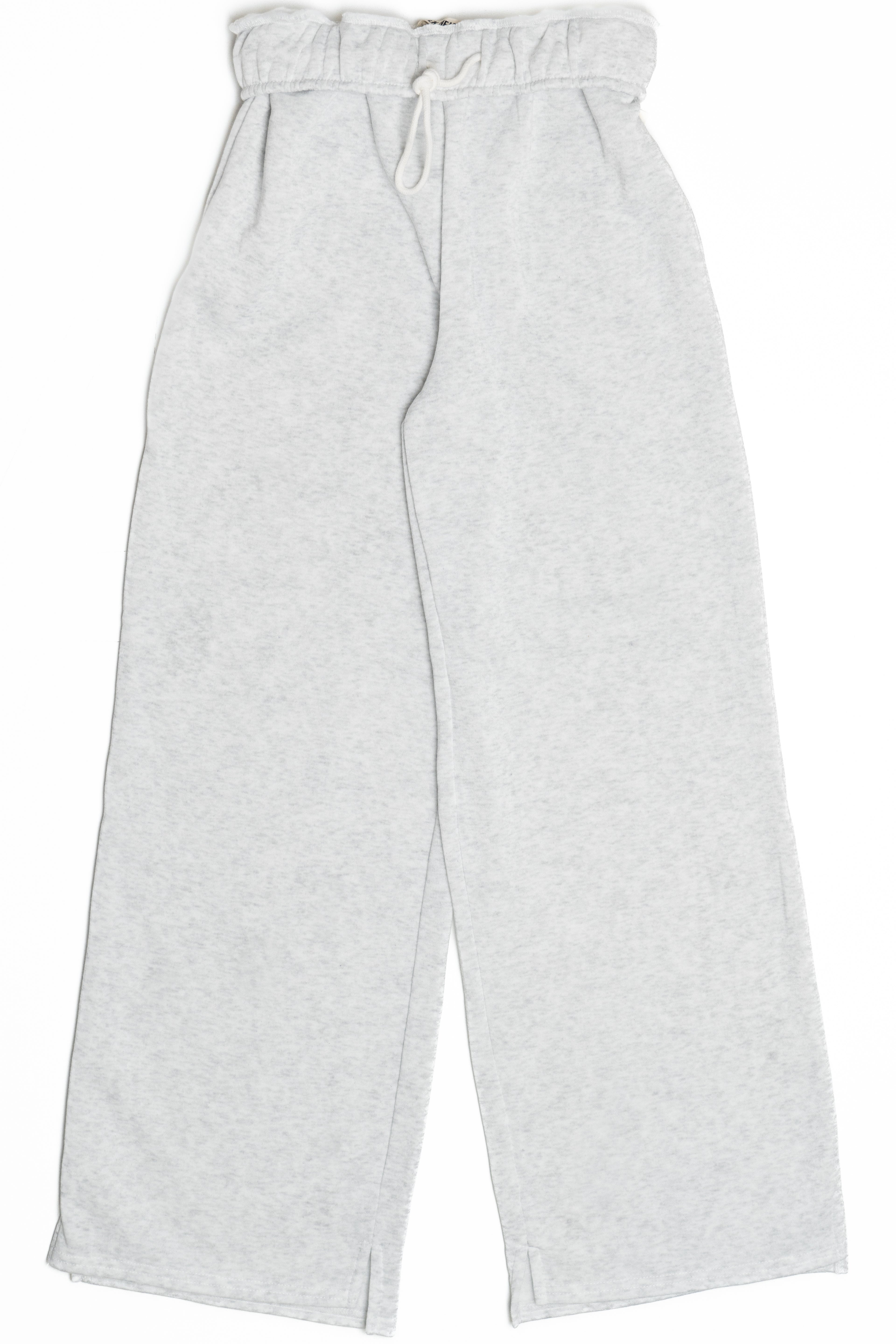 Rolled Top Wide Leg Sweatpants