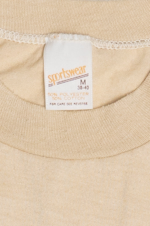 Vintage Bike Race Screen Print Single Stitch T-Shirt (1970s)