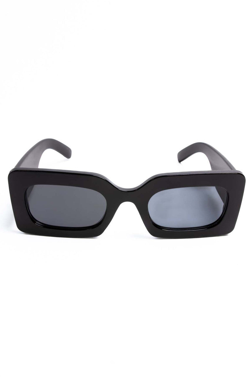 Extra Thick Rectangle Rim Sunglasses