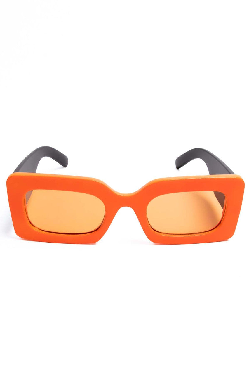 Extra Thick Rectangle Rim Sunglasses