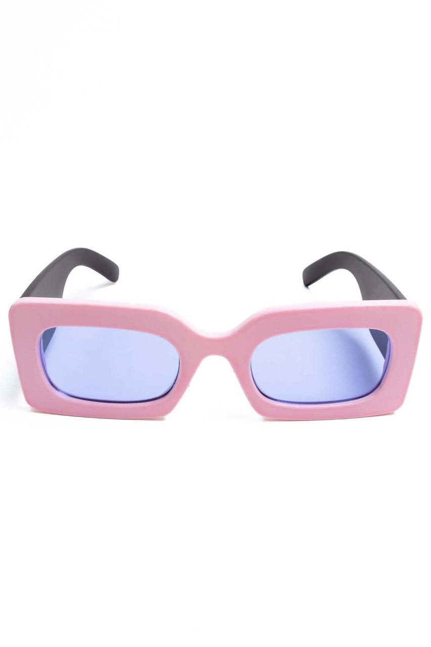 Extra Thick Rectangle Rim Sunglasses