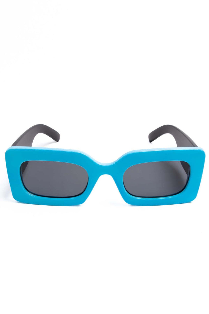 Extra Thick Rectangle Rim Sunglasses