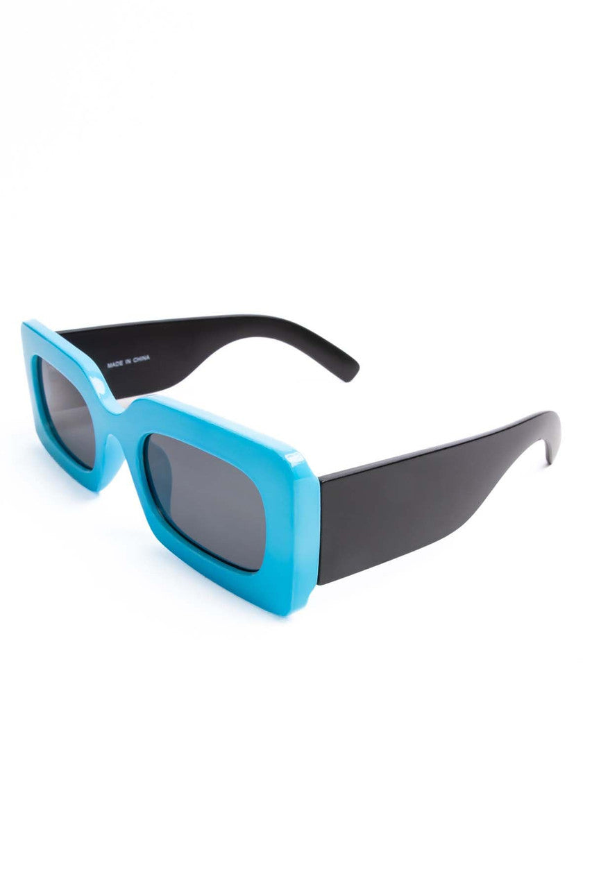 Extra Thick Rectangle Rim Sunglasses