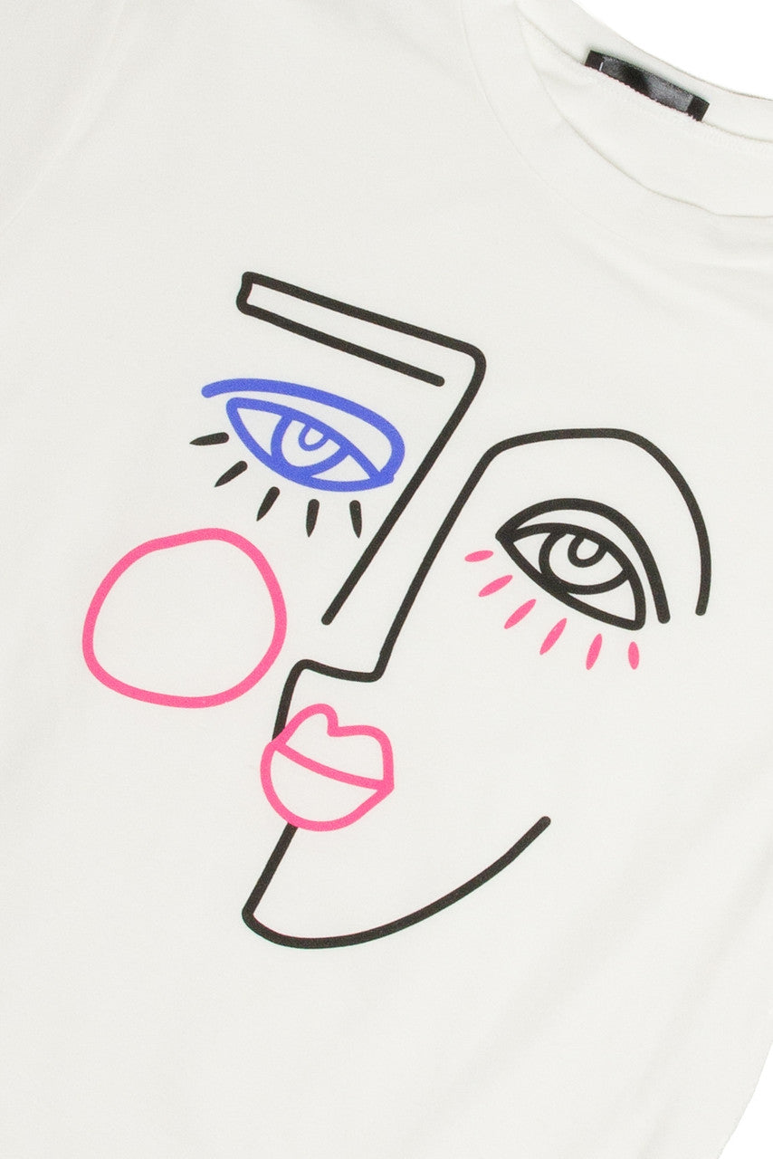 Face Outline Boyfriend Tee