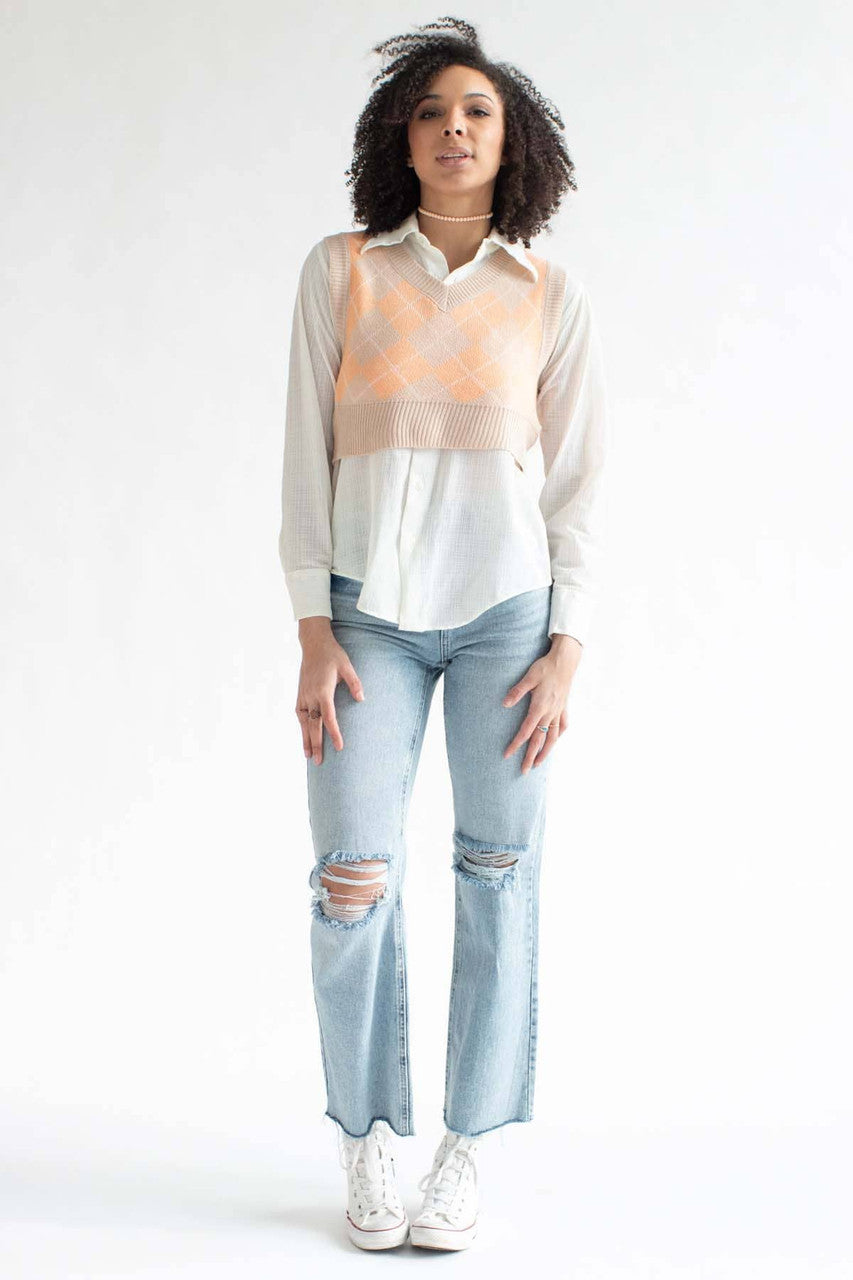 Faded 90s Distressed Denim Jeans