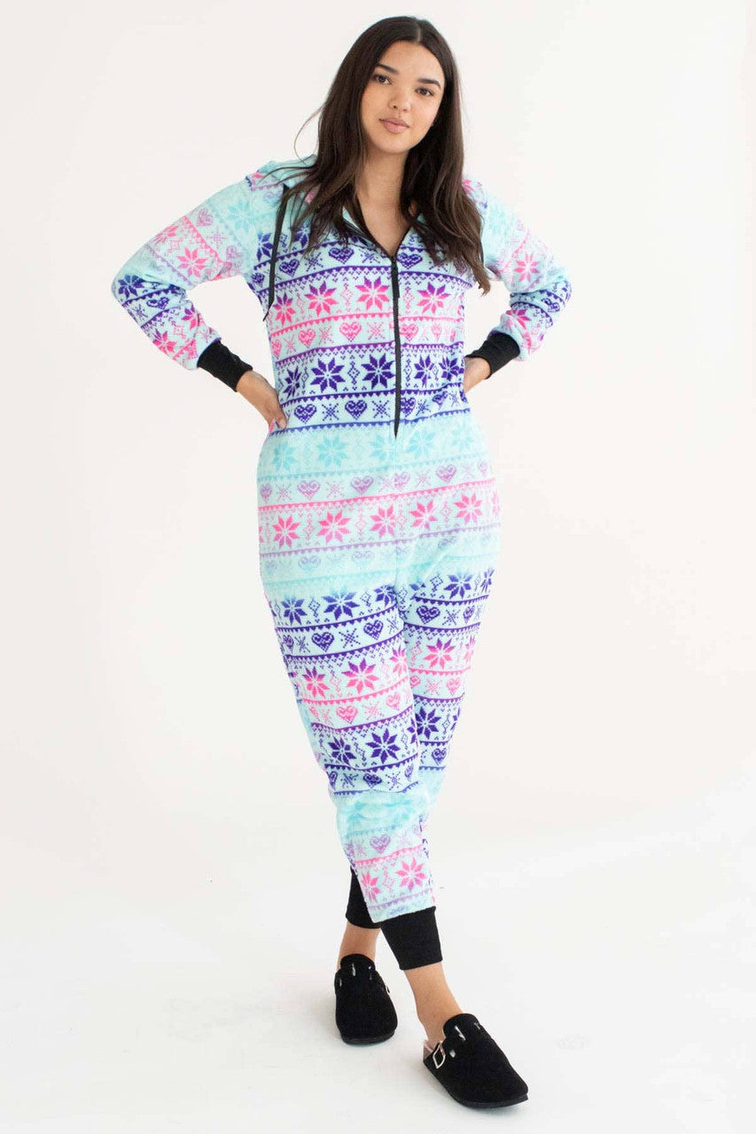 Fair Isle Onesie Pajamas 1