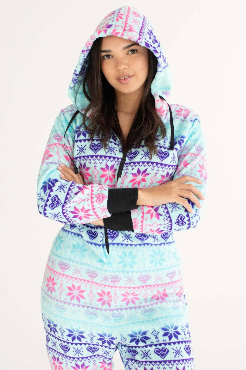 Fair Isle Onesie Pajamas 1