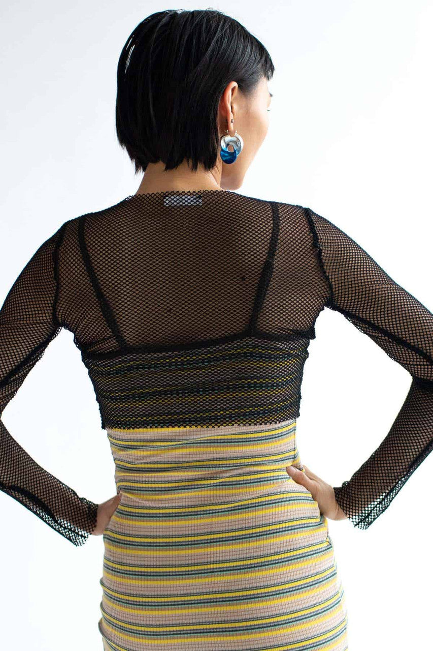 Fishnet Long Sleeve Top