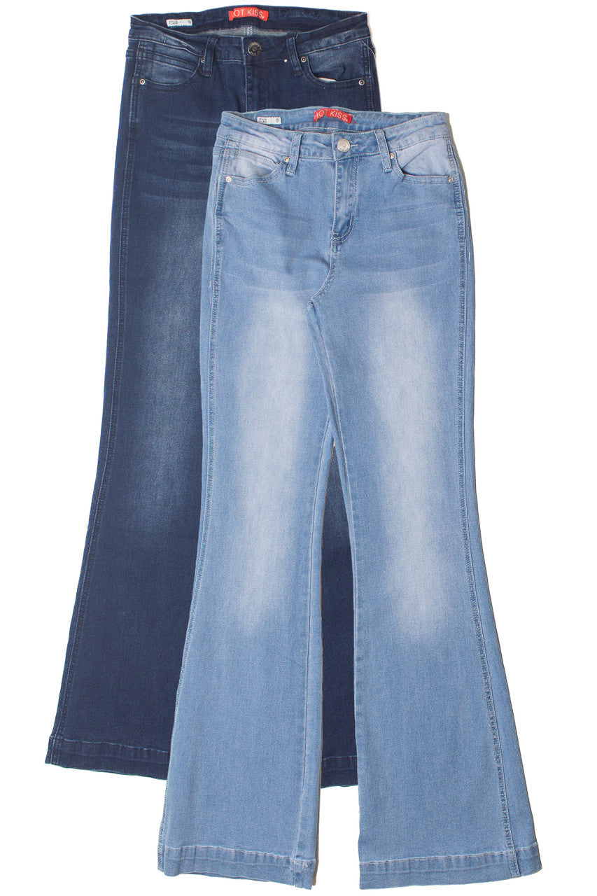 Mid Rise Flare Jeans