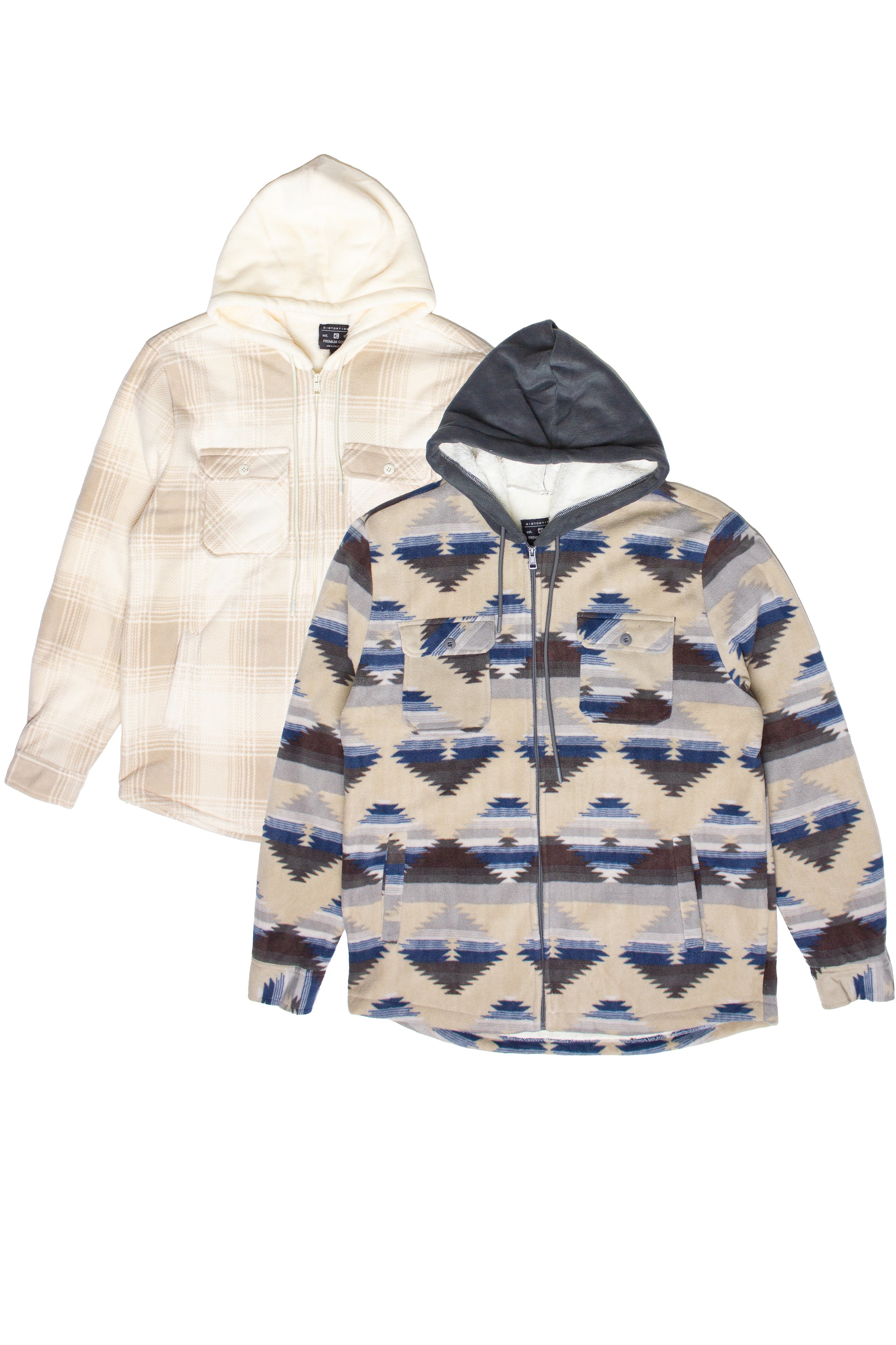 Polar Lined Fleece Hooded Shackets