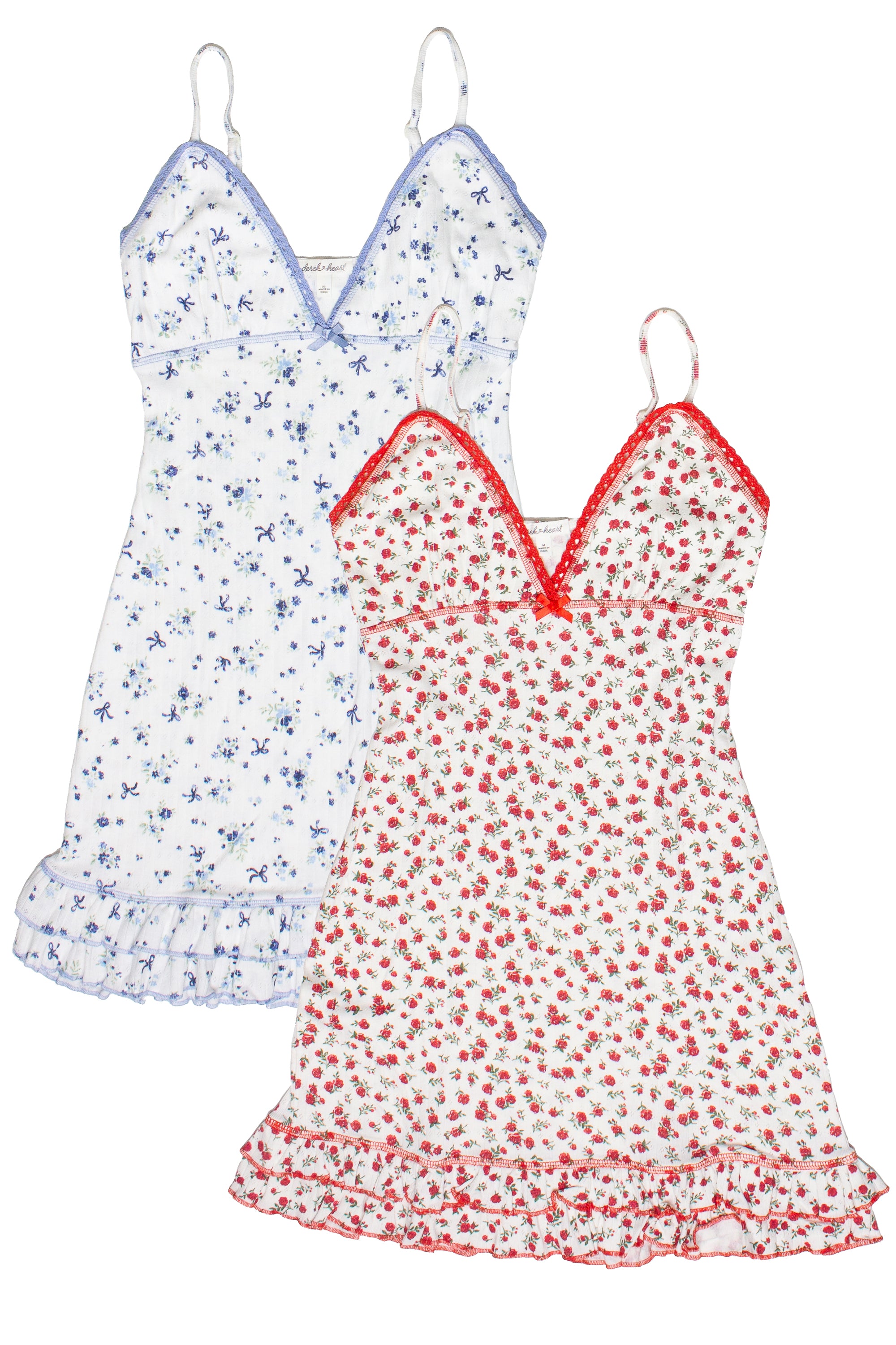 Pointelle Floral Ruffle Dress