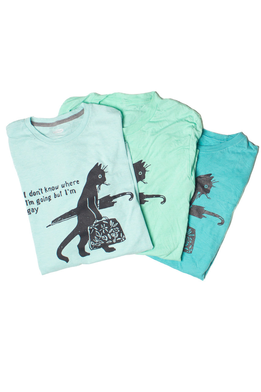 Gay Cat T-Shirt (Assorted Colors)
