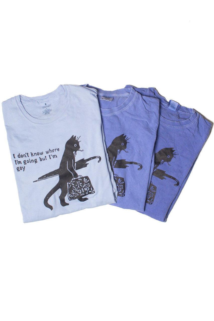 Gay Cat T-Shirt (Assorted Colors)