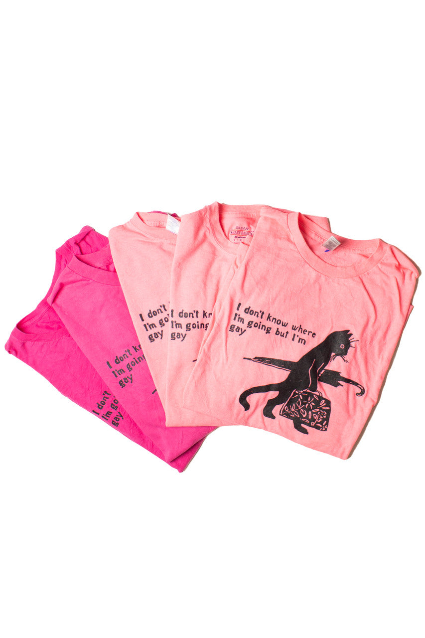 Gay Cat T-Shirt (Assorted Colors)