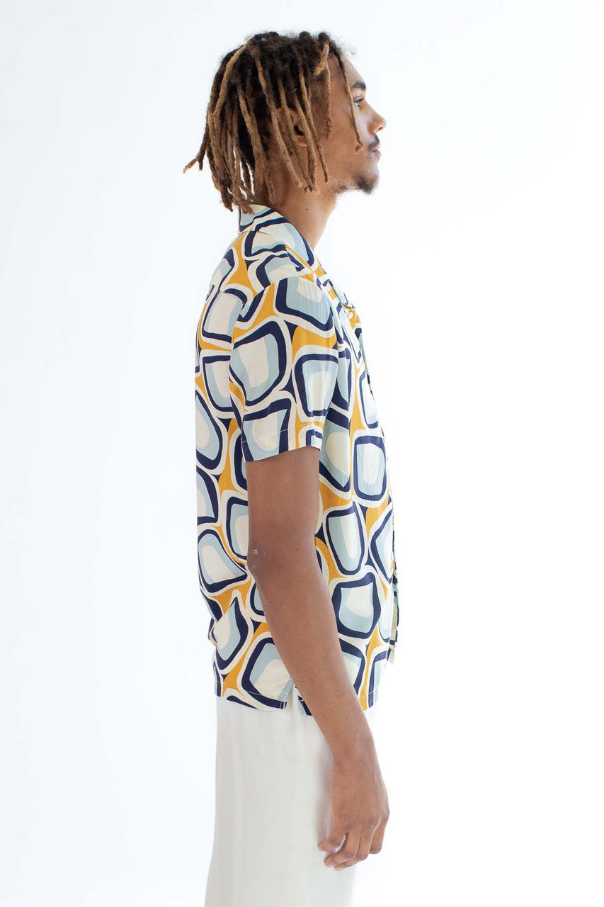 Geo Sugar Cube Button Up Shirt