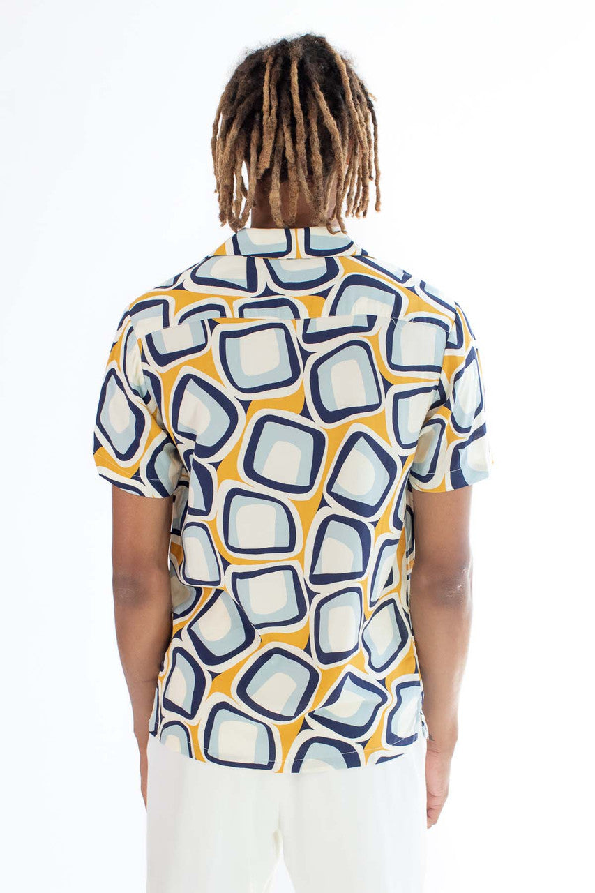 Geo Sugar Cube Button Up Shirt