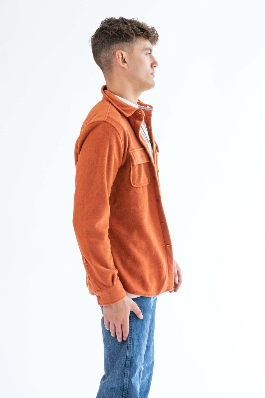 Gold Clay Fleece Flannel Shirt