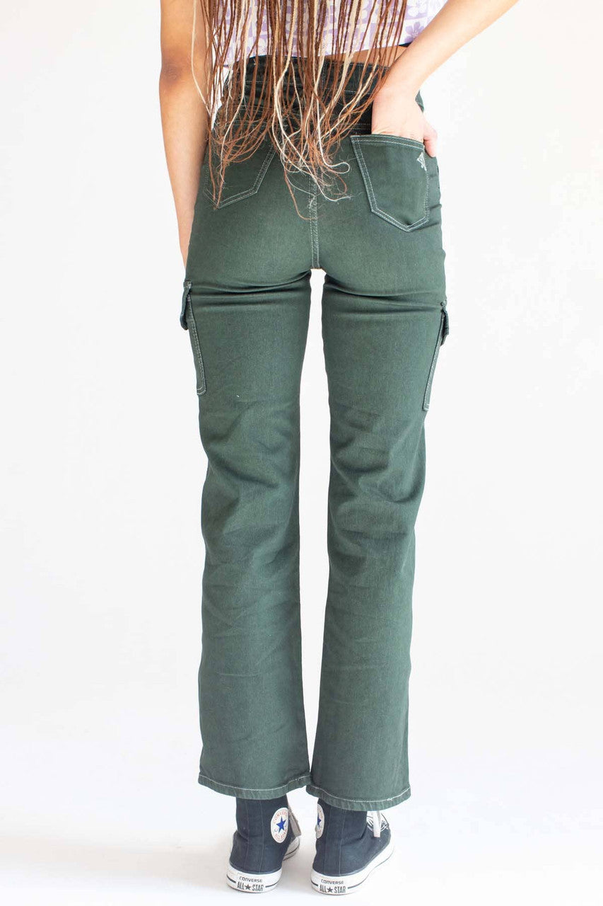 Green Stretch Carpenter Jeans