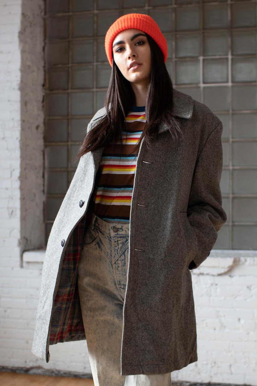 Grey Wool Winter Coat